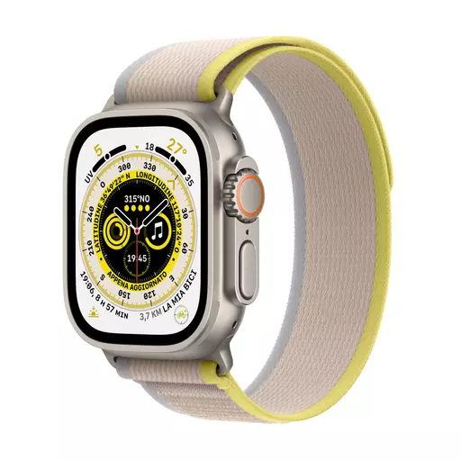 Apple Watch Ultra OLED 49 mm Digital 410 x 502 pixels Touchscreen 4G Titanium Wi-Fi GPS (satellite)