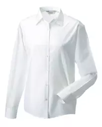 Ladies' Long Sleeve Polycotton Easy Care Poplin Shirt
