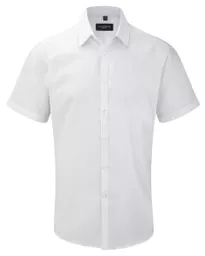 Men's Short Sleeve Herringbone Shirt