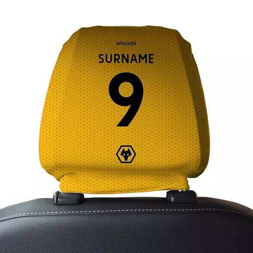 Wolverhampton Wanderers Back of Shirt Car Headrest Cover