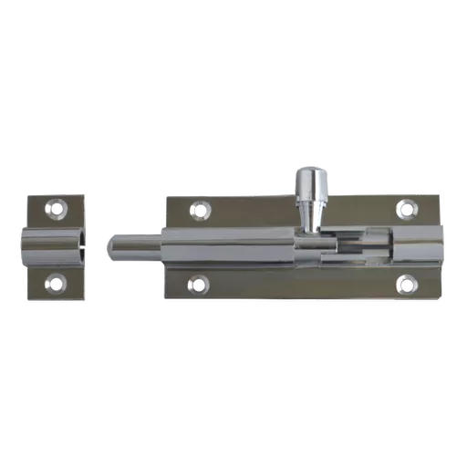 ASEC Chrome 25mm Wide Straight Barrel Bolt