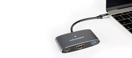 Kramer Electronics KDock-1 Wired USB 3.2 Gen 1 (3.1 Gen 1) Type-C Silver