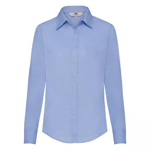 Ladies' Long Sleeve Poplin Shirt