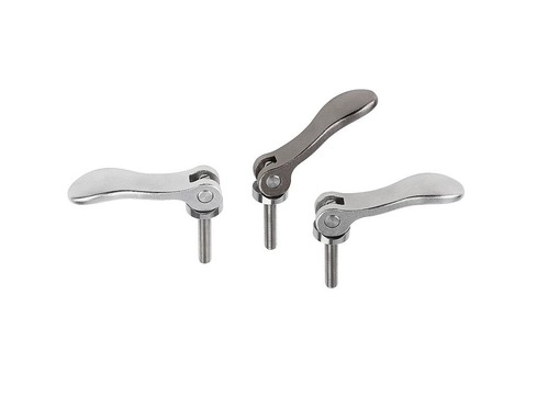 K0647 - Adjustable Cam Levers With Stainless Steel Handle, & Stainless Steel Thread M3-M10