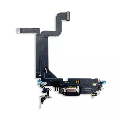 Charging Port Flex Cable (Space Black) (RECLAIMED) - For iPhone 14 Pro Max