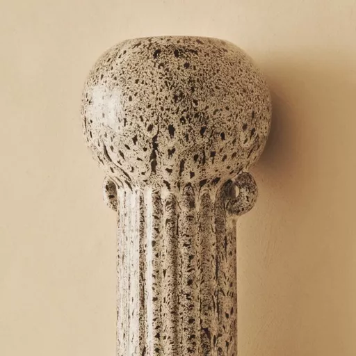 Vase, Luna, Speckled Brown, Large