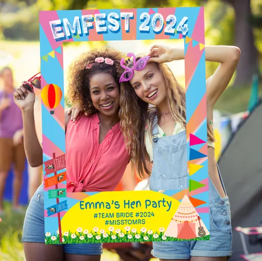 Personalised Festival Camp Selfie Frame