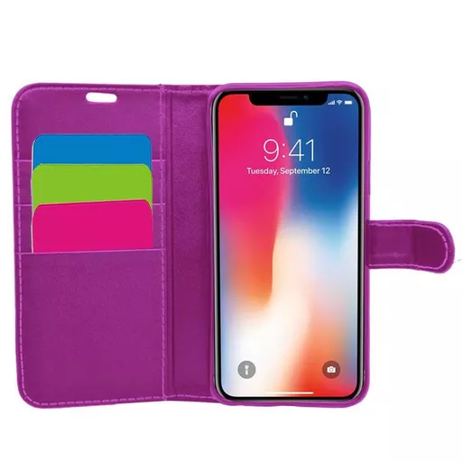 Wallet for iPhone XR - Purple