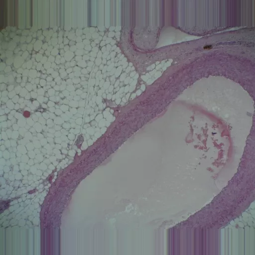 Prepared Microscope Slide - Aorta and Vein T.S.