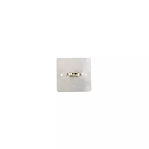 DVI-I Dual link Wall Plate, Stainless Steel