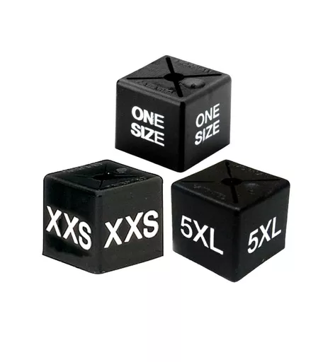 Black and White Size Cube - Pack of 50