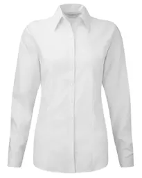 Ladies' Long Sleeve Herringbone Shirt