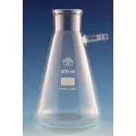 Flask, Filtering Flask, Glass side Hose, 1000ml, Borosilicate Glass, Simax