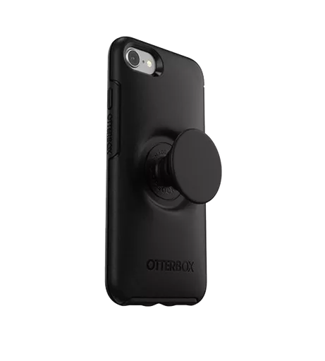 Otterbox+Popsockets - Symmetry for iPhone SE/8/7 - Black