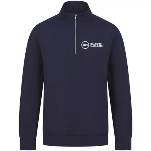 DalcourMaclaren_UnisexSustainable1_4ZipSweatshirt_Navy_Back.png