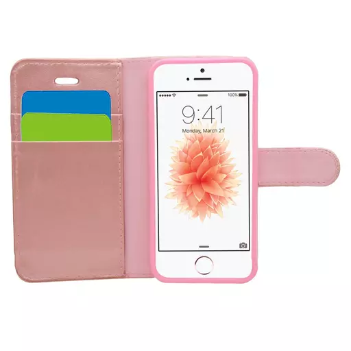 Wallet for iPhone 5/5S/SE - Rose Gold