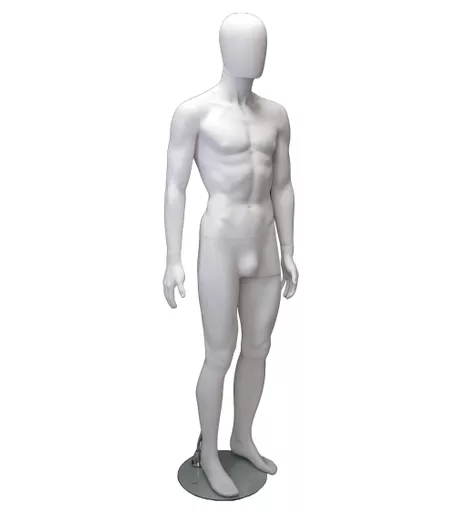 Capri Range - Male Matt White Faceless Mannequin