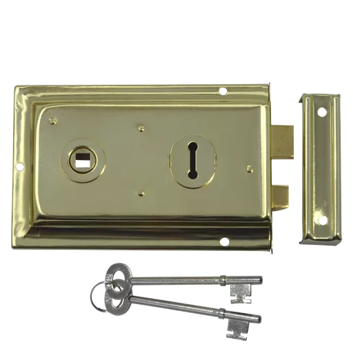 ASEC 1 Lever Double Handed Flanged Rimlock - 150mm