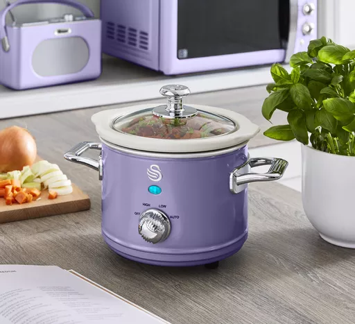 1.5L Slow Cooker Retro Purple