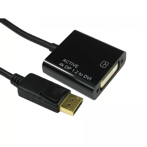 Active DisplayPort Male to DVI-D Female Adaptor, 15cm