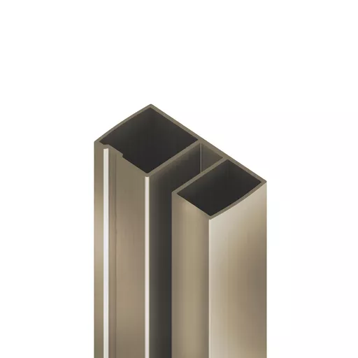 8mm sliders extension profile 1 piece Brushed Brass