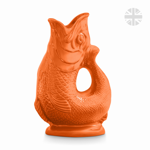 The Wade Fish Jug in Orange 1.2 Litre