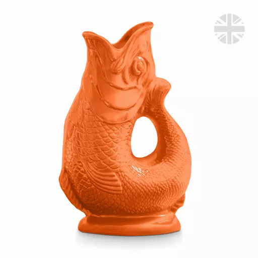 The Wade Fish Jug in Orange 1.2 Litre