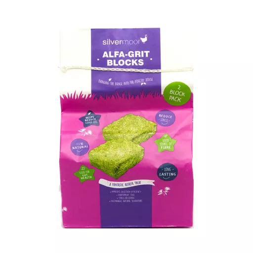 Silvermoor Alfa-Grit Pecking Blocks (Twin Pack)