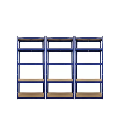 Boltless Premium 5 Shelf Storage Unit 1800mm x 900mm x 450mm - Bundle of 3