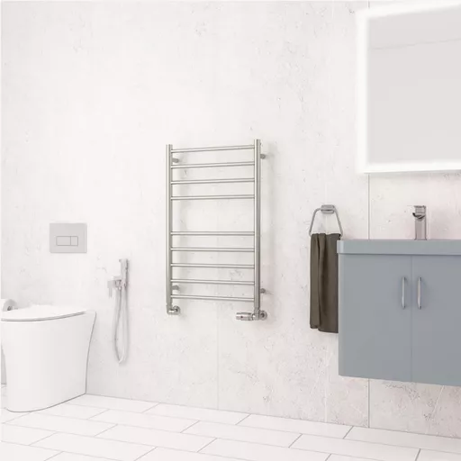 Violla II 790 x 500 Stainless Steel Towel Rail Brushed