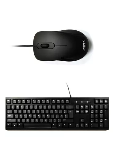 Port Designs 900900-UK keyboard Mouse included Universal USB QWERTY UK English Black