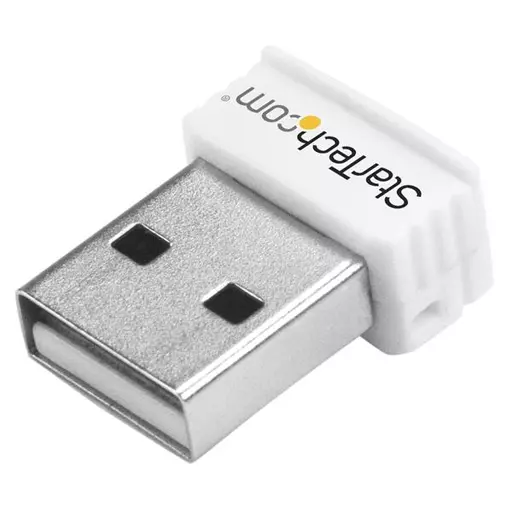 StarTech.com USB 150Mbps Mini Wireless N Network Adapter - 802.11n/g 1T1R USB WiFi Adapter - White