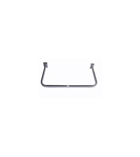 Chrome Hanging D-Rail for Slatwall 60cm