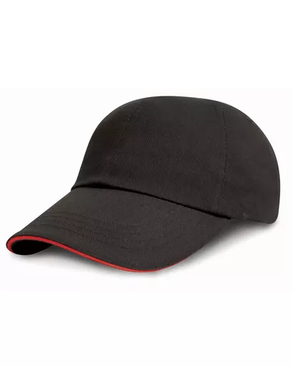 Low Profile Heavy Brushed Cotton Cap with Sandwich Peak