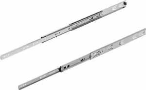 K1577 - Telescopic Slides In Steel For Side Mounting Full Extension Load Capacity Up To 45Kg