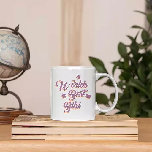 Personalised 'World's Best Bibi' Mug - Add Text Hindi Urdu Inspired Gift