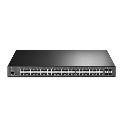 TP-Link JetStream 48-Port Gigabit and 4-Port 10GE SFP+ L2+ Managed Switch with 48-Port PoE+