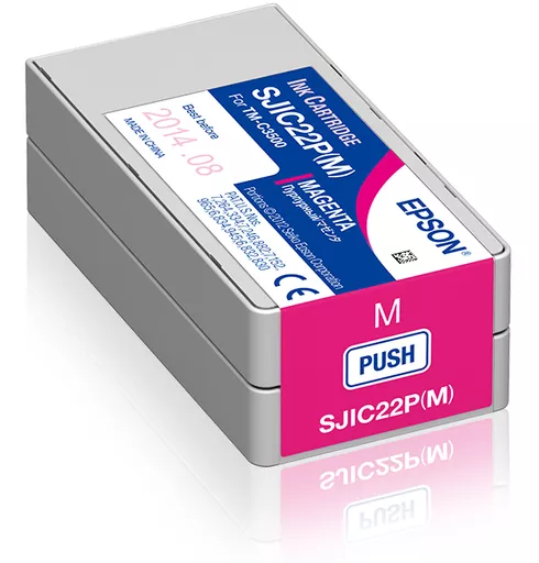 Epson C33S020603/SJI-C-22-P-(M) Ink cartridge magenta 32.5ml for Epson TM-C 3500