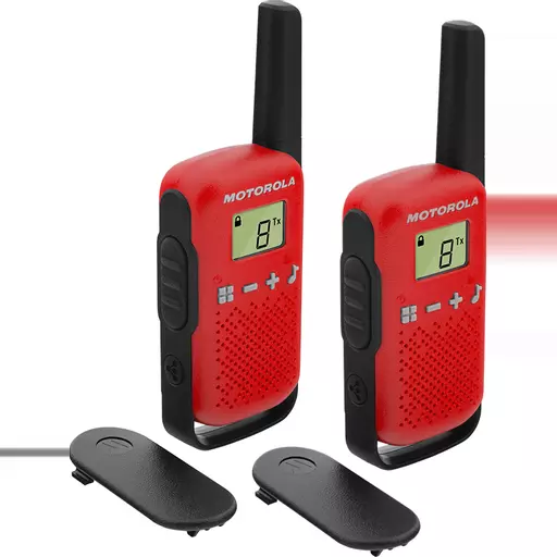 Motorola TALKABOUT T42 two-way radio 16 channels Black, Red