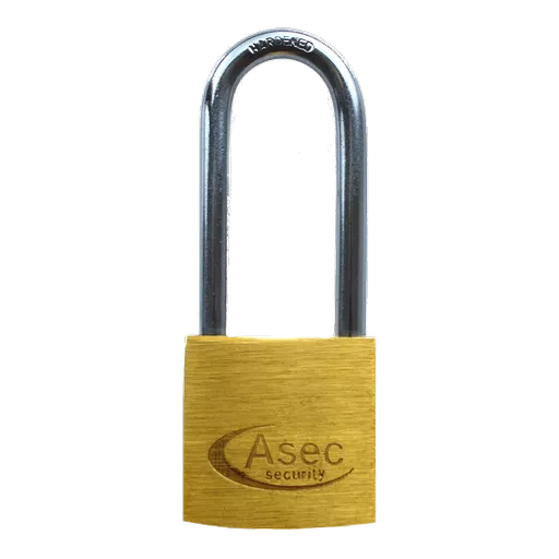 ASEC KA Long Shackle Brass Padlock