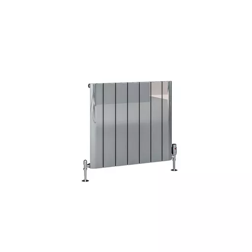 Peretti 600 x 660 Aluminium Radiator Polished Aluminium