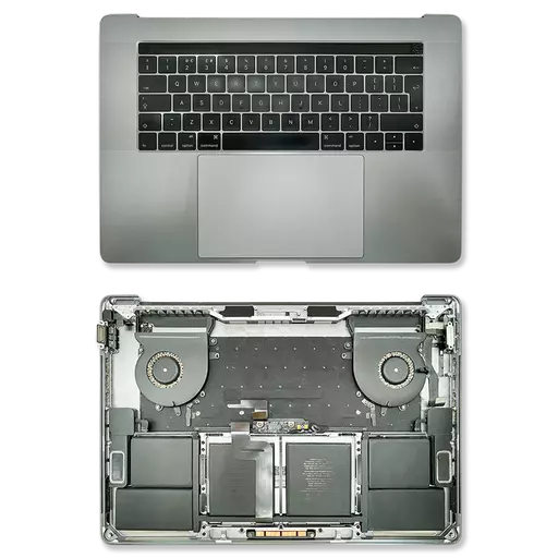 Top Case / Palm Rest Assembly (RECLAIMED) (Grade C) (Space Grey) - For Macbook Pro 15" (A1707) (2016 - 2017)