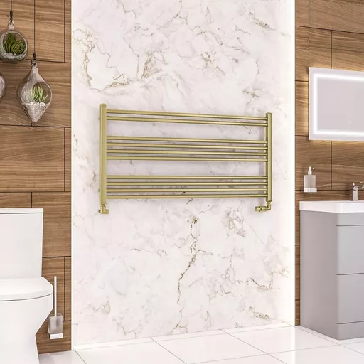 Wendover Straight Multirail 600 x 1200 Brushed Brass