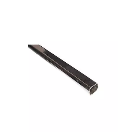Chrome Flat Oval Steel Tubing Rail - 300cm