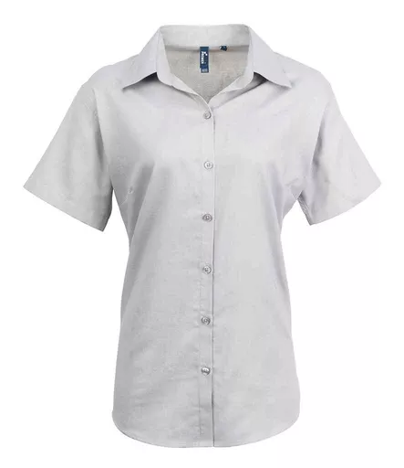 Premier Ladies Signature Short Sleeve Oxford Shirt