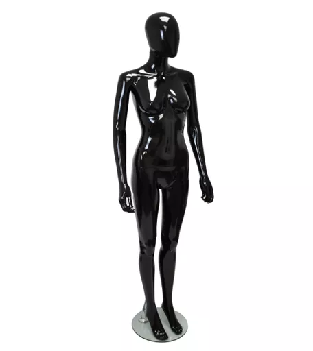 Capri Range - Female Gloss Black Faceless Mannequin