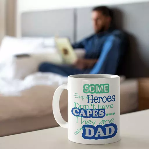 Personalised 'Some Superheroes Don't Have Capes - They Are Called Dad' Mug
