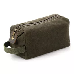 Heritage Waxed Canvas Wash Bag