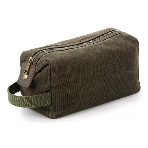 Heritage Waxed Canvas Wash Bag
