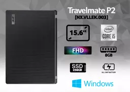 Acer TravelMate P2 P215-52-51BD DDR4-SDRAM Notebook 39.6 cm (15.6") 1920 x 1080 pixels 10th gen Intel® Core™ i5 8 GB 